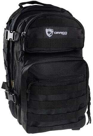 DRAGO Scout Backpack Black 5-Main Storage Area Heavy Duty