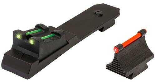 Truglo TG109 Lever Action Rifle Set Marlin Tritium/Fiber Optic Red Front Green Rear Black