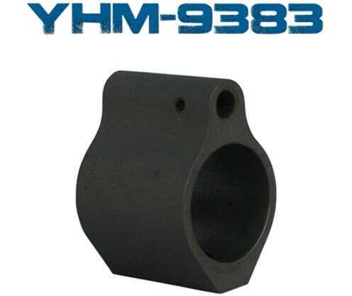Yankee Hill 9383 Gas Block Low Profile Set Screw .75" Bore Diameter Steel Black