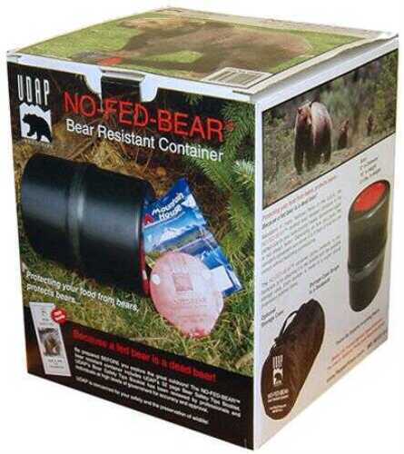 UDAP BRC No-Fed-Bear Bear Resistant Food Container Black/Red 8"X10"