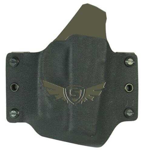 SCCY SC1012L CPX Holster CPX-1/CPX-2 W/Laser Kydex Black W/FDE Vertical Logo