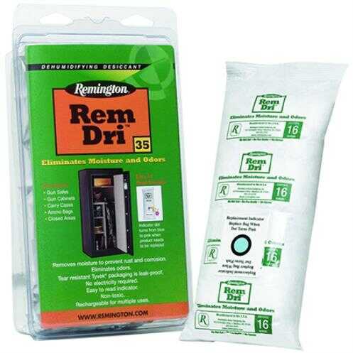 Remington Dri 35 Desiccant Removes Moisture To Prevent Rust Corrosion & elimInates odors In Gun Safes & cabInets - L