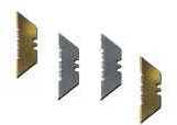 Seber Replacement Blades Gold - Partial Serration - 5Pk