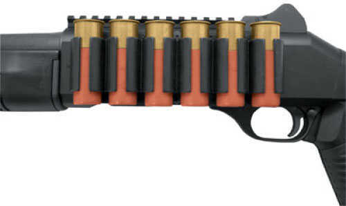 TacStar Industries Sidesaddle Shotshell Carrier Benelli M4 - 12 Ga 6-Shot Hytrel Polymer Shell Attached To An