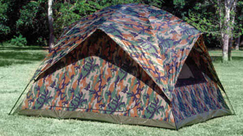 Tex Sport Headquarters Camouflage Square Dome Tent 9 X 72"H - Sleeps 5 Polyurethane Coated Taffeta walls 1/2 L