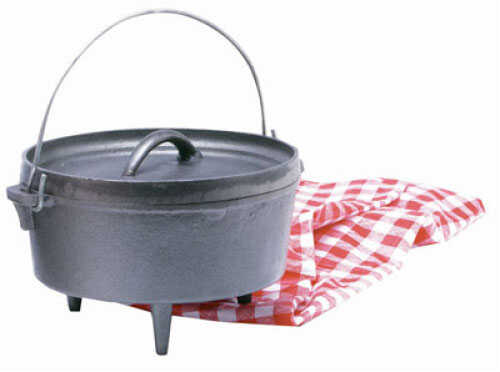 Tex Sport Cast Iron Dutch Oven 20 Qt. - Long Lasting Durability - Resistant To Chipping & warping - Greater Heat distrib