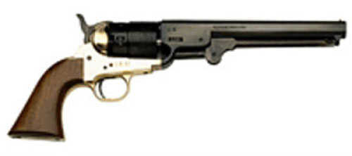 Traditions 1851 Navy 44 Caliber Blackpowder Revolver With Brass Frame 7.5" Steel Barrel & Walnut Grips Md: Fr18511