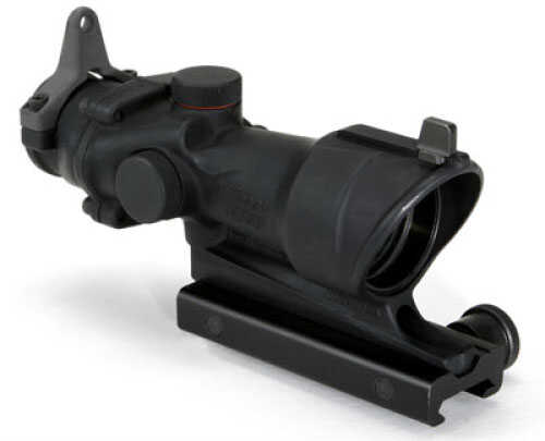 Trijicon ACOG 4X32mm For M4A1 Yellow Center Illumination - Flattop Adapter, Backup Iron Sights, Rubber Scope Cap Cover