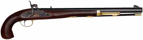 Taylor/pedersoli Bounty Flintlock Pistol Case Hardened .50 16-3/8" Barrel