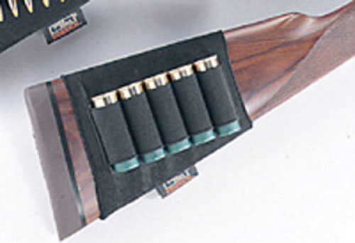 Uncle Mike's Buttstock Shell Holder For Shotgun 5Rd Black 8849-1