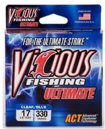 Vicious Ultimate Mono 330yds 8Lb Clear/Blue Md#: Cb-8