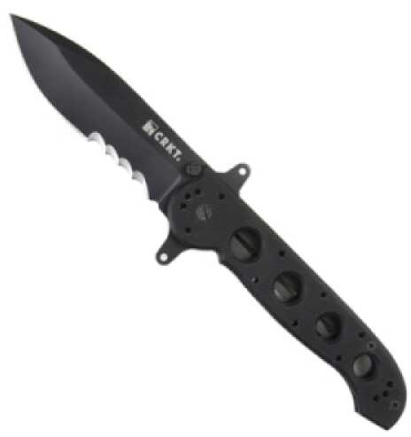Columbia River M21-14SFG Special Forces 3.99" Spear Point Veff Serrated G10 Black Handle Folding