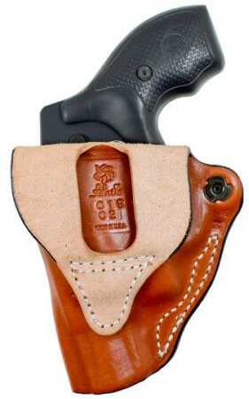 DESANTIS Mini Scabbard Holster RH OWB Leather Sf XDM 3.8" Tan