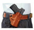DESANTIS Mini Scabbard Holster RH OWB Leather for Glock 42 Tan