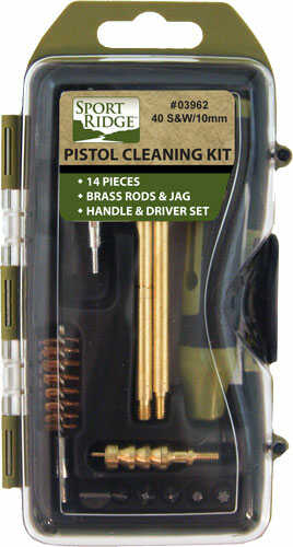 SPORT RIDGE 40Cal/10MM 14Pc Pistol CLNG Kit Hard-img-0