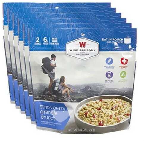 Wise Foods RW05-007 Outdoor Kit Sunrise Strawberry Granola Crunch Breakfast Entree 6 Per Case 2.5 Servings
