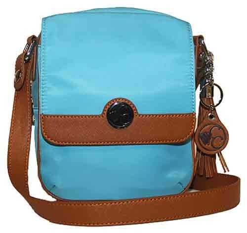 Concealed Carrie Casual Crossbody Compact- Turquoise
