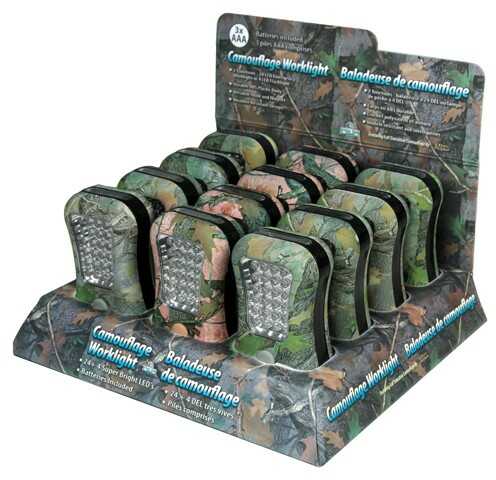 Rivers Edge Display Camo Work Light 24+4 Rubberized 12-Pack