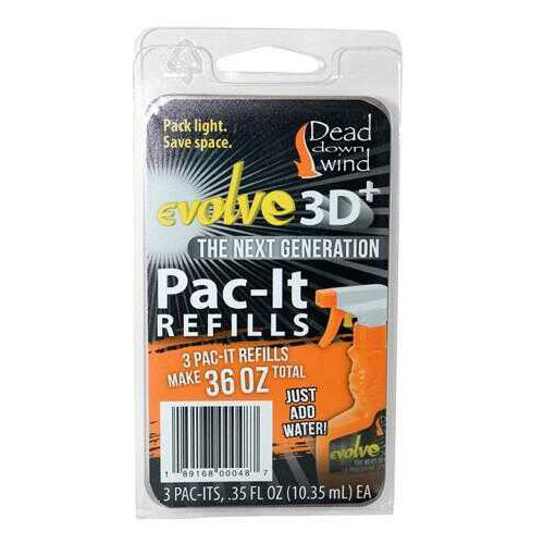 Dead Down Wind 3D+ Pac-It Field Spray Refills 3 pk. Model: 1310