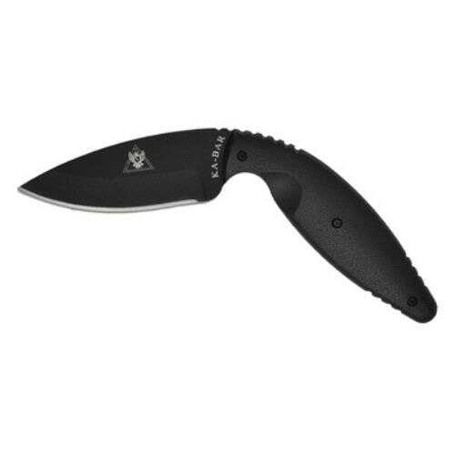 Ka-Bar 1482 TDI Large Law Enforcement Knife Fixed 3.69" AUS-8A Drop Point Plain FRN Black Hndl