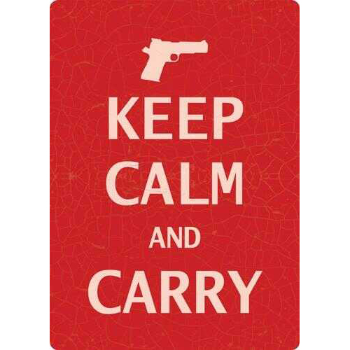 Rivers Edge Sign 12"X17" "Keep Calm And Carry"