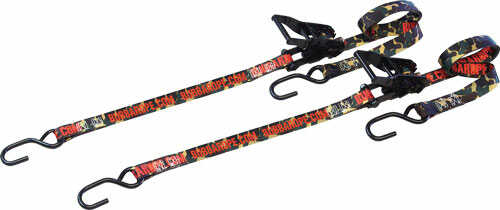 BUBBA Rope Tie Downs 12' 2-PCK Camo W/Oversized RATCHETS