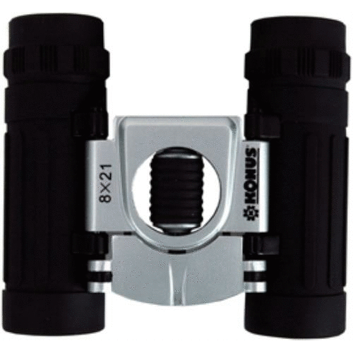 Konus Compact 8X21 Binoculars Silver/Black ARMOURED