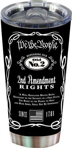 Rivers Edge 20oz Tumbler With Lid We The People 2a Black/ss