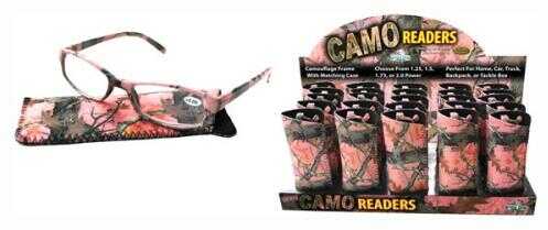 Rivers Edge Reading Glasses Display Pink Camo 25-Pack