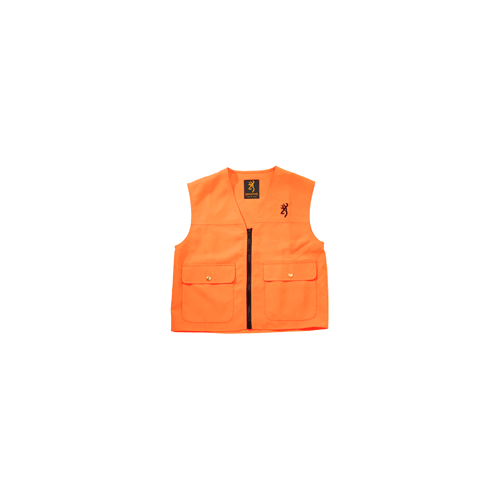 BG Junior Safety Vest W/Logo Blaze Orange X-Large