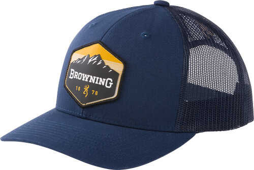 Browning Cap Diamond Creek Navy Mtn Patch Snapback-img-0