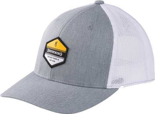 Browning Cap 720 Mesh Snapback Hex Patch Heather G-img-0