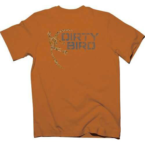Browning MEN'S Mallard T-Shirt Texas Orange Medium W/Dirty Bird