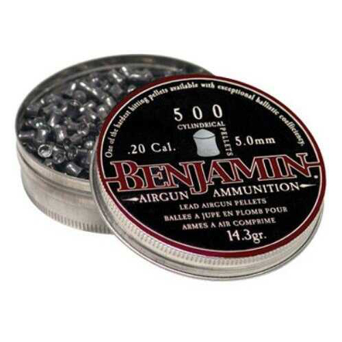 Benjamin .20 Caliber Pellets 14.3 Grain Cylinder 500-Pack