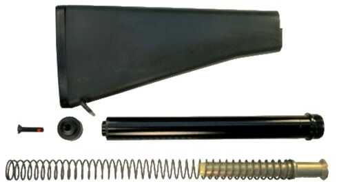 CMMG 55CA646 AR-15 Receiver Extension & A1 Stock Kit Black Polymer/Aluminum