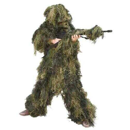 Red Rock 5 Piece GHILLIE Suit Woodland Youth Large-img-0