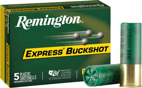 Remington Buckshot 12Ga 3" 000 Buck 10 Pellets 5Rd 50Bx/Cs