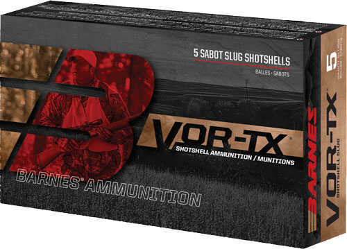 Barnes VOR-Tx 12Ga 3" 438Gr Expander Tip Slug 5Rd 20Bx/Cs
