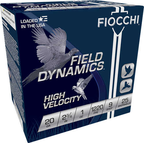 Fiocchi 20Ga 2.75" 1220Fps 1Oz #9 25Rd 10Bx/Cs