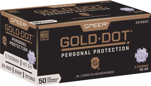 SPEER 5.7X28MM 40GR GDHP GLD DT 50B