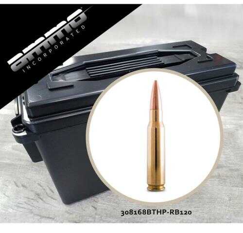 308 Win 168 Grain Boat Tail Hollow Point 120 Rounds Ammo Inc Ammunition 308 Winchester