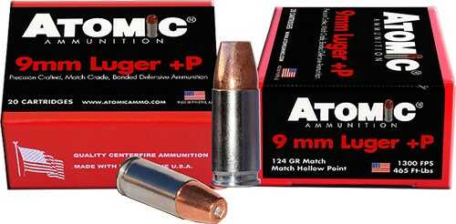 9mm Luger 124 Grain 20 Rds Atomic Ammunition Ammo-img-0