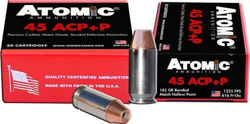 45 ACP 185 Grain 20 Rds Atomic Ammunition Ammo-img-0