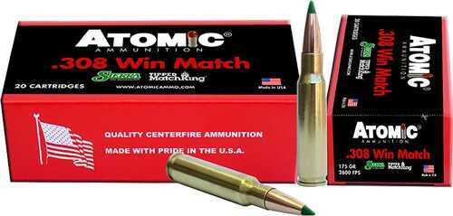 308 Win 175 Grain Hollow Point 20 Rounds Atomic Ammunition Winchester