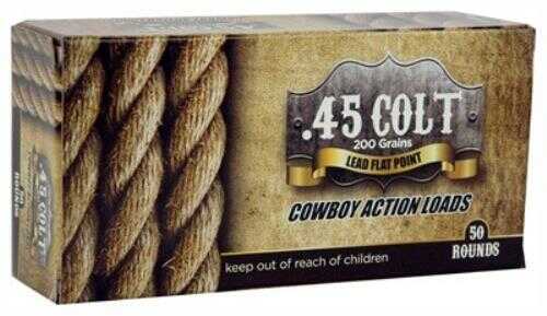 45 Colt 200 Grain Lead 50 Rounds American Cowboy Ammo Ammunition
