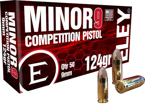 ELEY Minor 9 Competition 9MM 124Gr FMJ 50Rd 20Bx/Cs