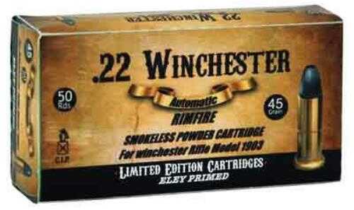 22 Win Rimfire 45 Grain Lead 50 Rounds Aguila Ammunition Winchester