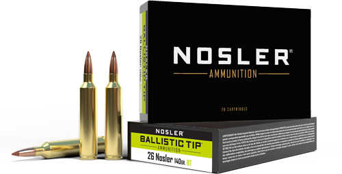 Nosler BT 26 Nosler 140Gr Ballistic Tip 20Rd 10Bx/Cs