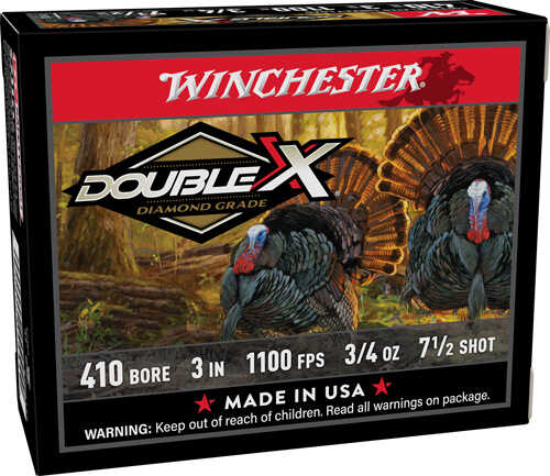 Winchester Double-X 410 3" 3/4Oz #7.5 10Rd 10Bx/Cs