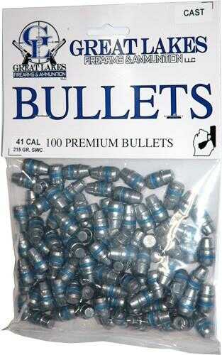 Great LAKES Bullets .41 Cal. .411 215Gr. Lead-SWC 100CT